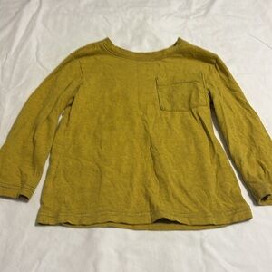 Cat & Jack 4T yellow and gray long sleeve shirt- yellow and gray stripes